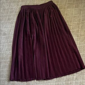 lululemon Pleated Wine Midi Skirt